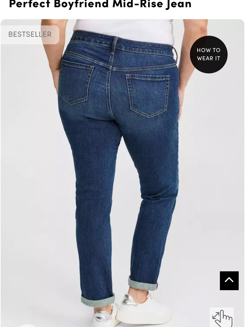 torrid Dark Blue Boyfriend Jeans - Picture 3 of 3